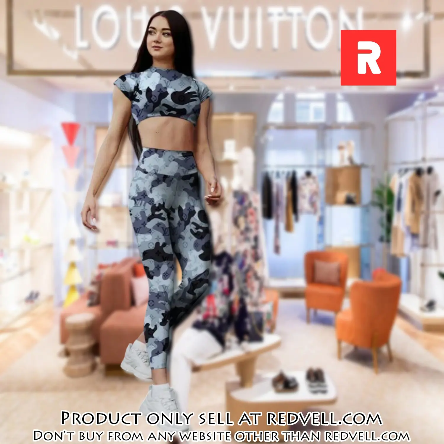 Louis vuitton luxury sportwear combo luxury brand crop top tshirt and legging for women ctl1042 rv5147596
